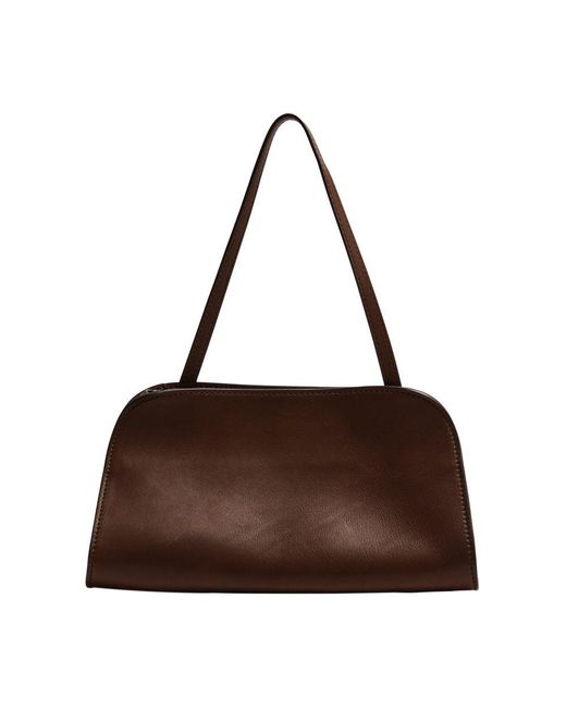 The Row Peggy Clutch in Brown | Lyst