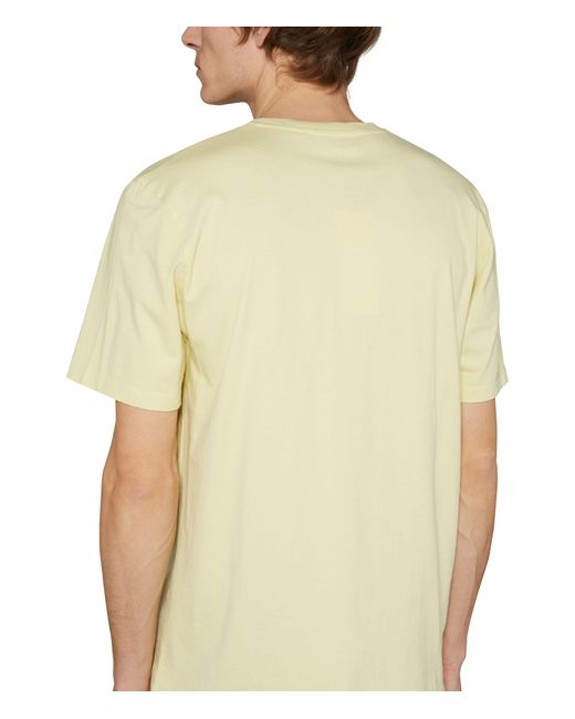 Maison Kitsuné T-Shirt mit Patch Fox Head in Yellow für Herren
