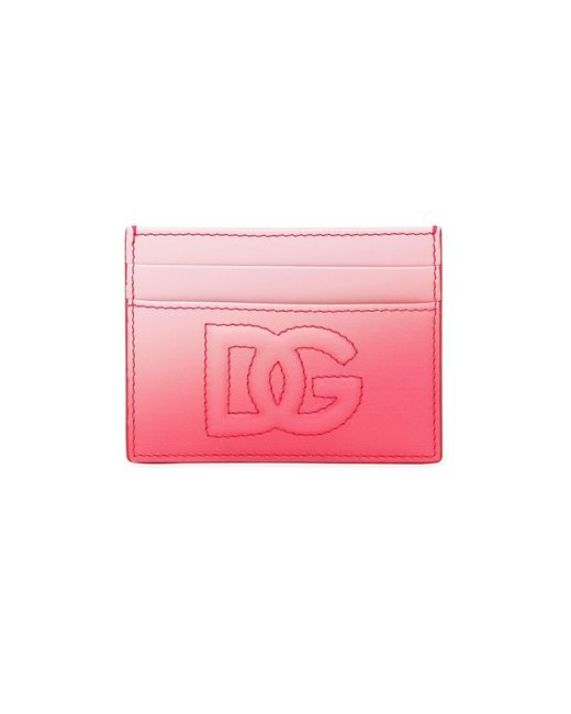Dolce & Gabbana Pink Dg Logo Card Holder