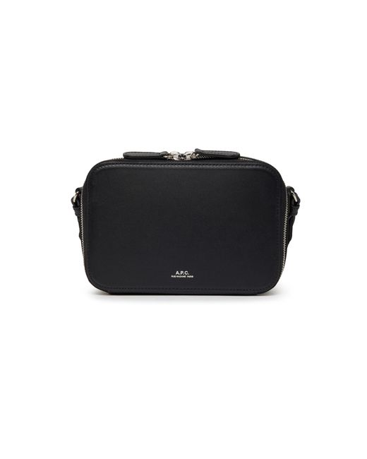 A.P.C. Black Camera Soho Bag for men
