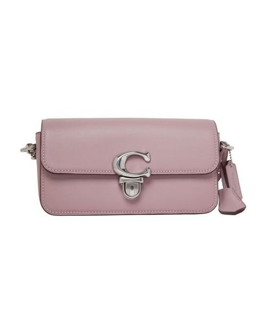 COACH Glovetanned Leather Studio Baguette Bag in Pink | Lyst Canada