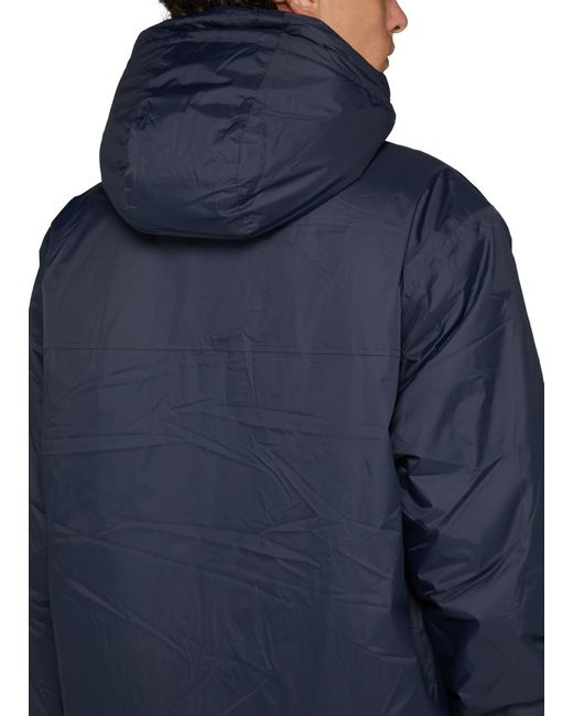 K-Way Lang Gefütterter Parka in Blue für Herren