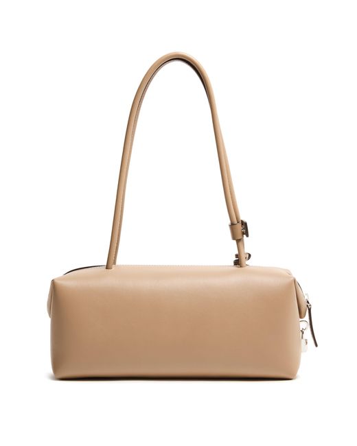 Max Mara Natural Schultertasche Holdall Mit Kordelzug