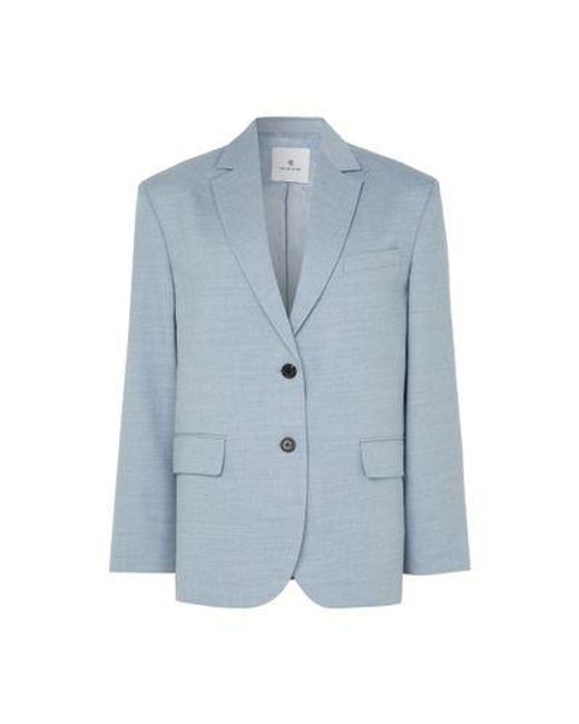 Anine Bing Blue Quinn Blazer