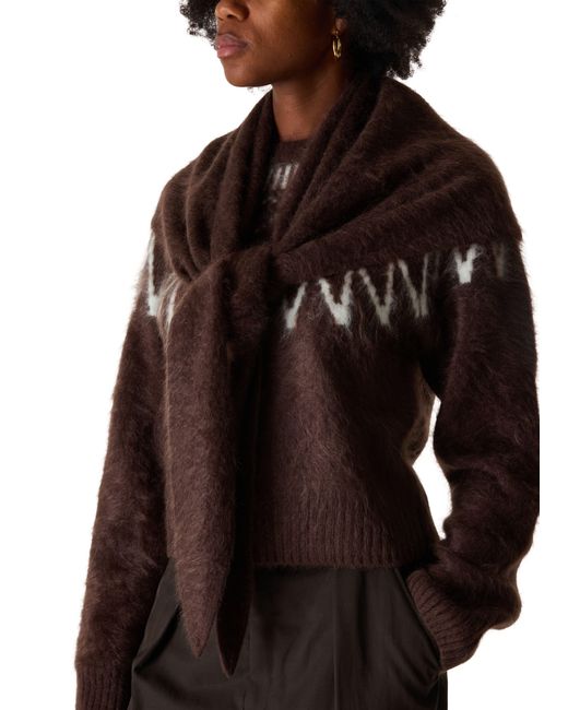 Soft Goat Brown Brushed Scarf