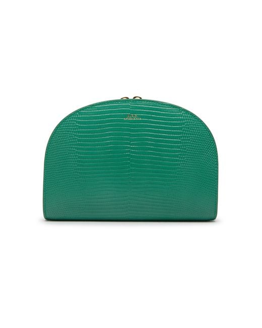 A.P.C. Green Demi-Lune Clutch Bag