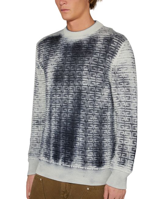 Givenchy Gray Round Neck Sweater for men