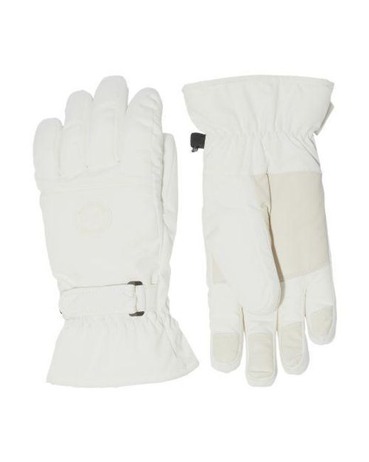 Yves Salomon White Ski Gloves