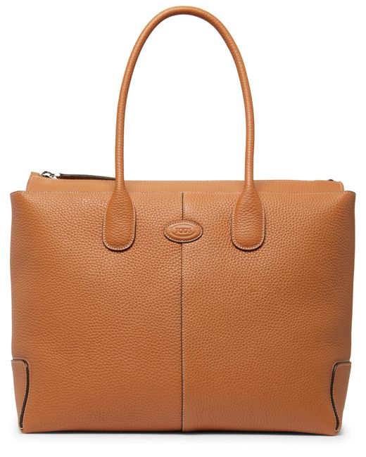 Tod's Brown Shopping Bag Medium Size