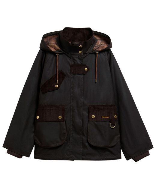 Barbour Black Willowmere Waxed Jacket