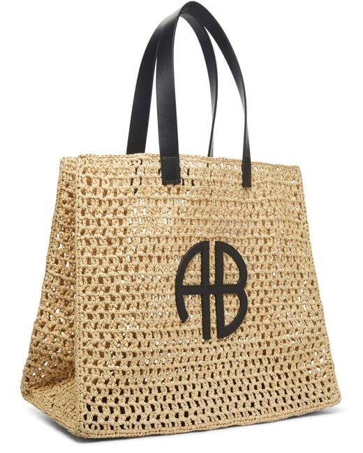 Anine Bing Metallic Medium Rio Tote