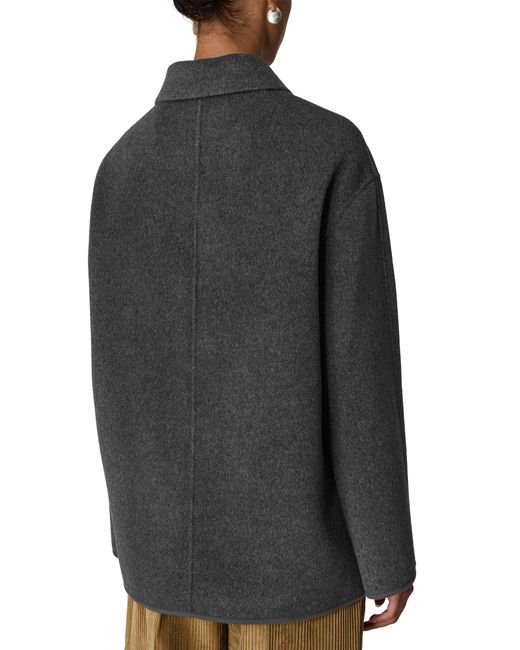 Rohe Gray Double-Faced Wool Jacket With Pankou Fastening