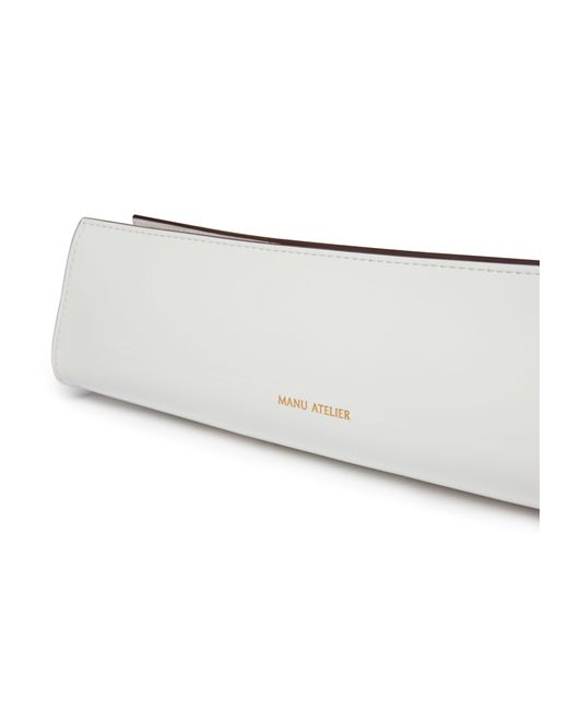 MANU Atelier White Pencil Box Shoulder Bag