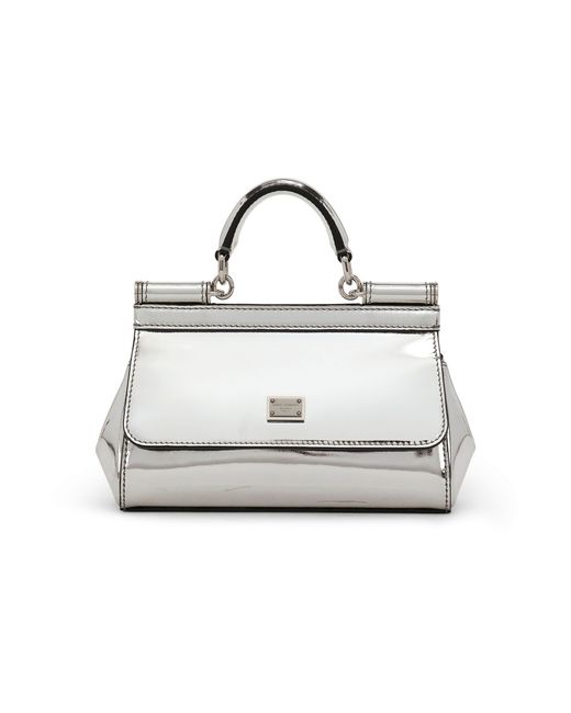 Dolce & Gabbana White Small Sicily Handbag