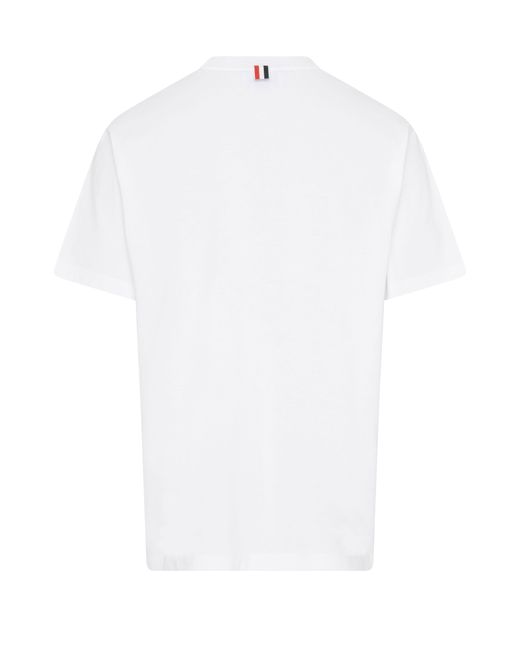 T-shirt manches courtes Hector Thom Browne pour homme en coloris White