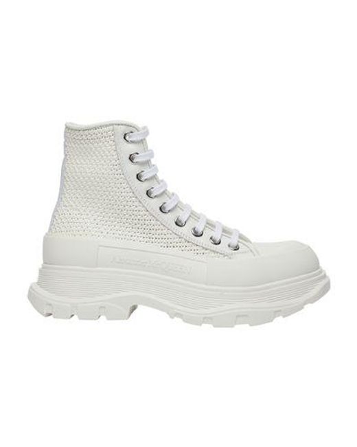 Alexander McQueen Gray Tread Slick Boots