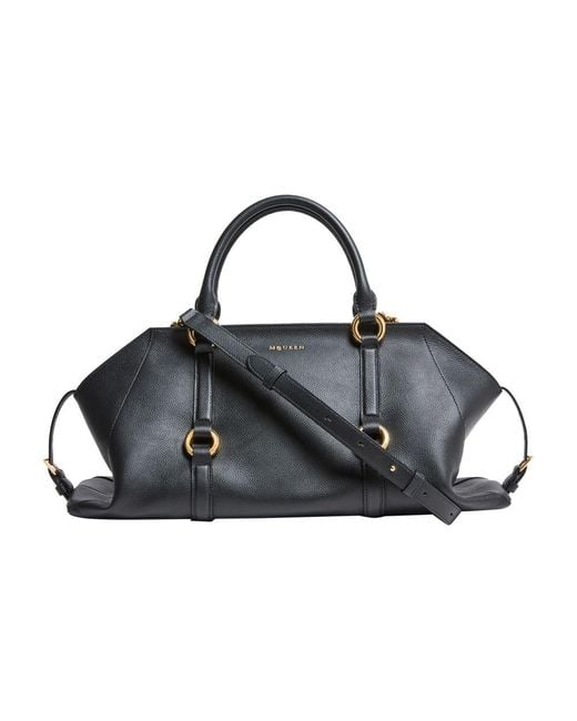 Alexander McQueen Black Kleine Handtasche Farringdon