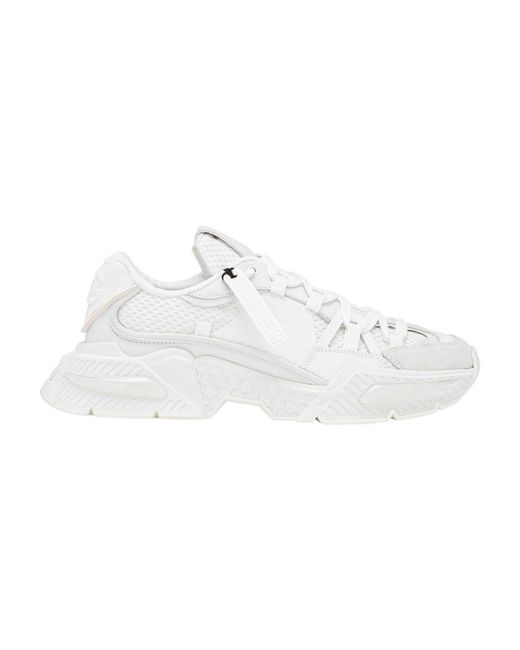Dolce & Gabbana White Mixed-material Airmaster Sneakers for men