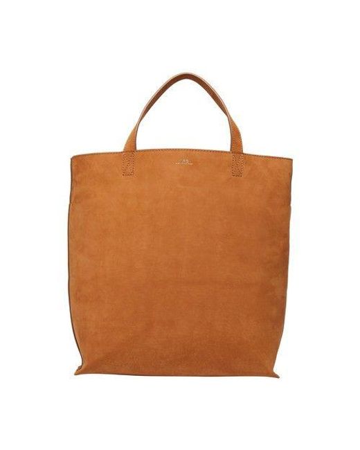 A.P.C. Brown Maiko Medium Tote Bag