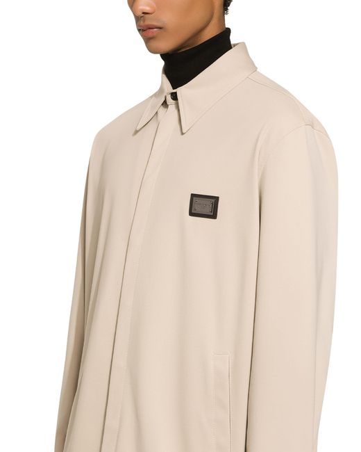 Dolce & Gabbana Natural Technical Fabric Shirt With Tag for men