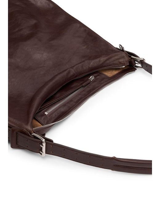 Lemaire Brown Hobo Bag Mit Gürtel