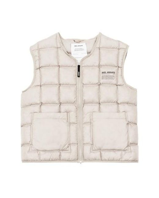 beige puffer vest
