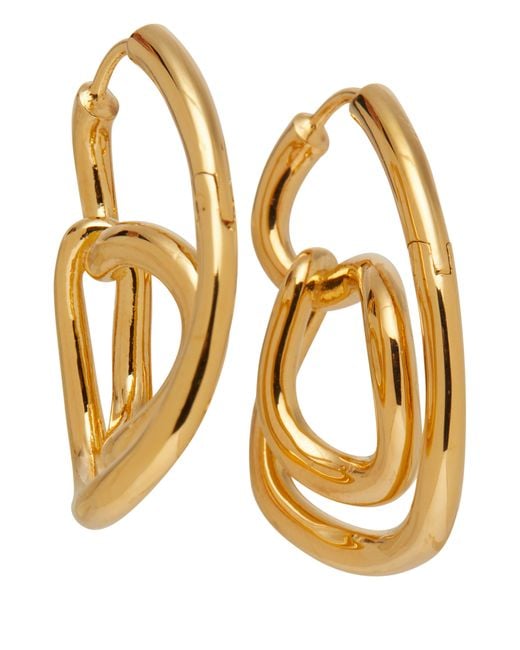 Charlotte Chesnais Metallic Lasso Hoop Earrings