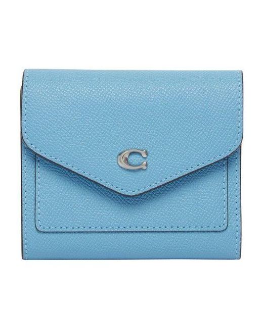 COACH Wyn Small Wallet in Blue | Lyst