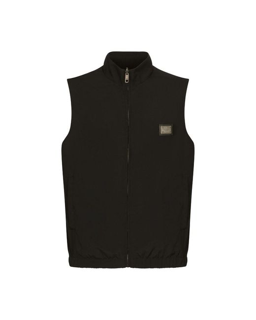 Dolce & Gabbana Black Reversible Vest for men