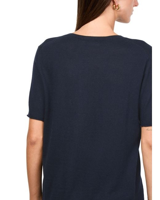 Lisa Yang Blue Ari Short Sleeves T-Shirt