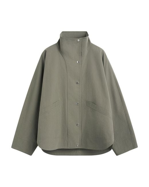 Totême Gray Summer Parachute Jacket
