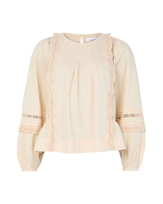 Skall Studio Natural Leaf Long-Sleeved Blouse