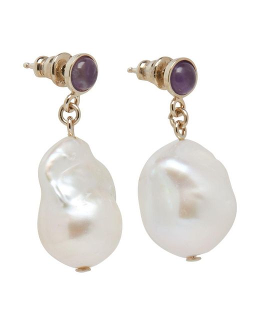Chloé White Darcey Earrings