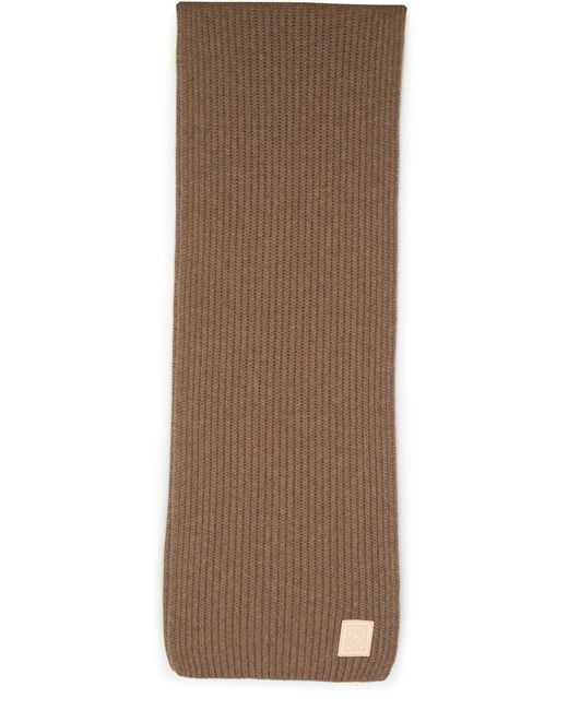 Loewe Brown Cashmere Scarf