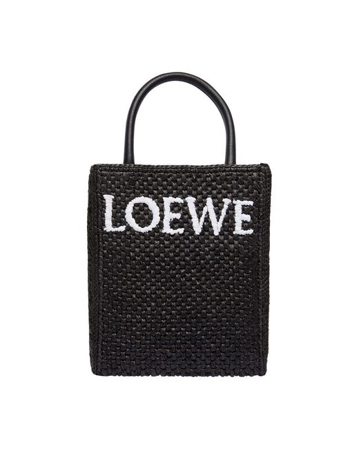 Loewe Black Logo Tote Bag