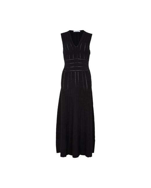 Max Mara Black Maxikleid Tallone