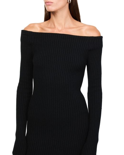 Max Mara Black Langes Strickkleid Arnes