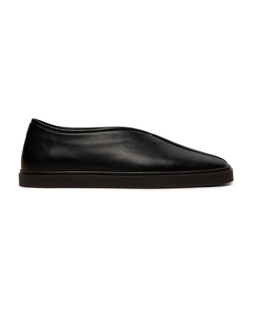 Lemaire Black Piped Sneakers for men