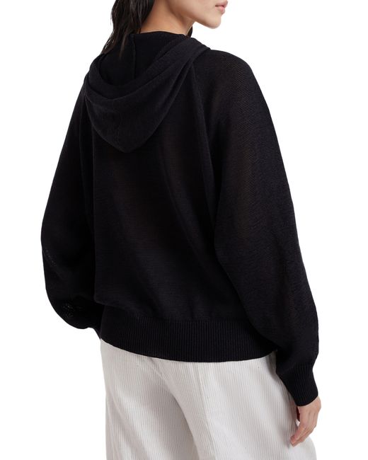Brunello Cucinelli Black Sweatshirt aus Strickgewebe