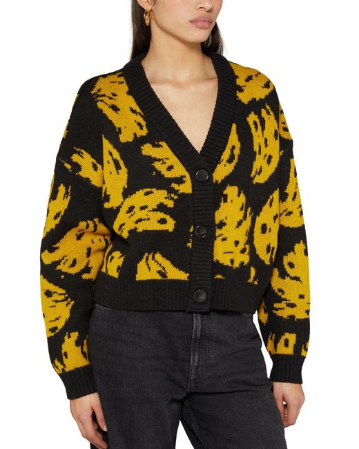 FARM Rio Bossa Banana Cardigan in Black Lyst