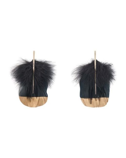 Tom Ford Feather Earrings in Black Lyst