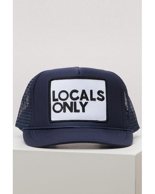 Aviator Nation Blue Cotton Locals Only Cap