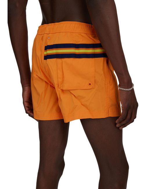 K-Way Orange Breezl Swim Shorts for men