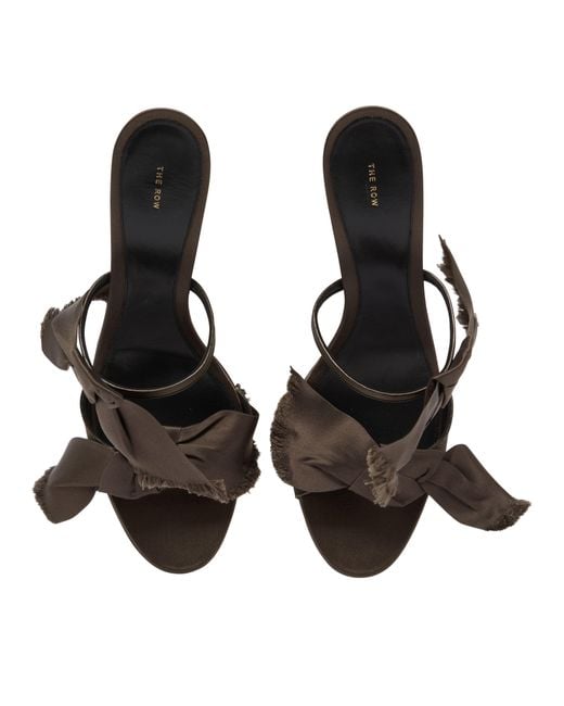 The Row Brown Vika Knot High Heel Sandals