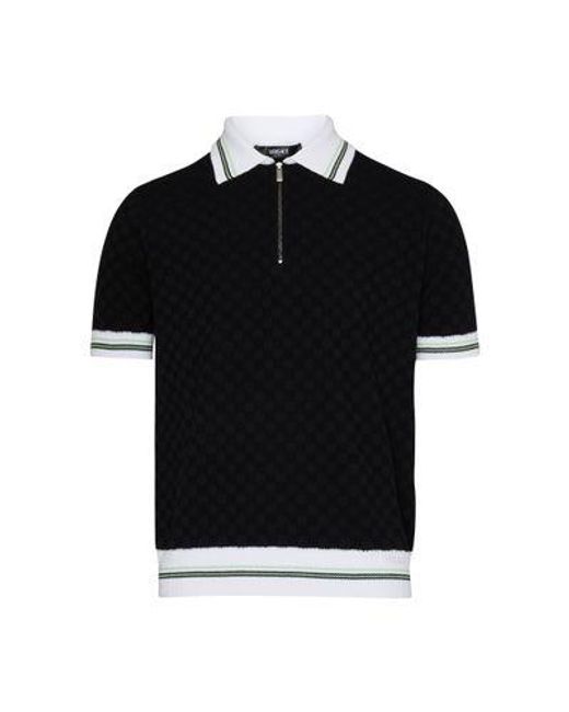 Versace Black Polo Neck Sweater for men