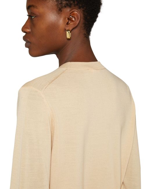 Chloé White Round-neck Sweater