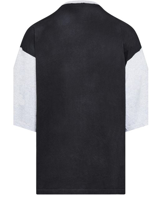 トップス balenciaga 22ss unity 3/4 sleeve t shirt Balenciaga Unity 3/4 Sleeve Oversized T-Shirt Black/Light