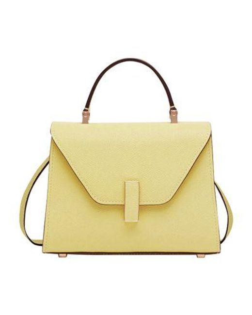 Valextra Yellow Iside Micro Bag