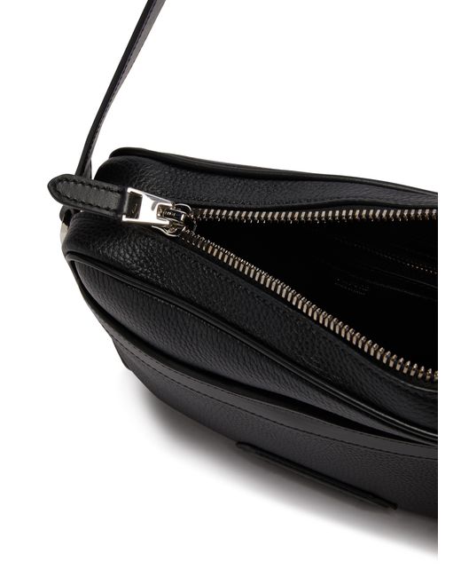 Tom Ford Black Leather Messenger Bag for men