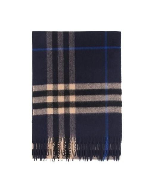 burberry cashmere scarf blue